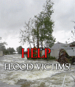 Social campaign for helping flood victims