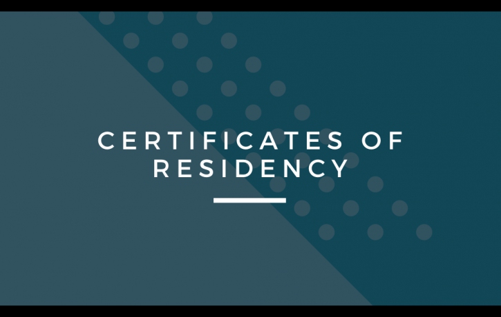 Tax Committee Online Meeting: Certificates of ...